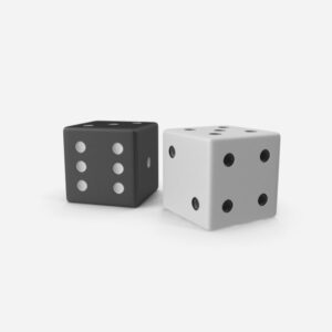 Black And White Dice