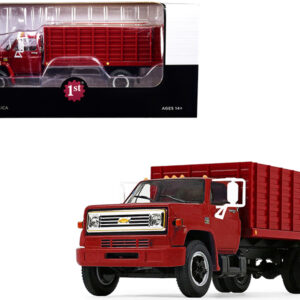 1970s Chevrolet C65 Grain Truck with Corn Load Red 1/34 Diecast Model by First Gear