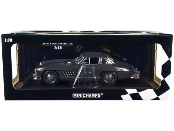1955 Mercedes-Benz 300 SL W198 Dark Gray Limited Edition to 414 pieces Worldwide 1/18 Diecast Model Car by Minichamps