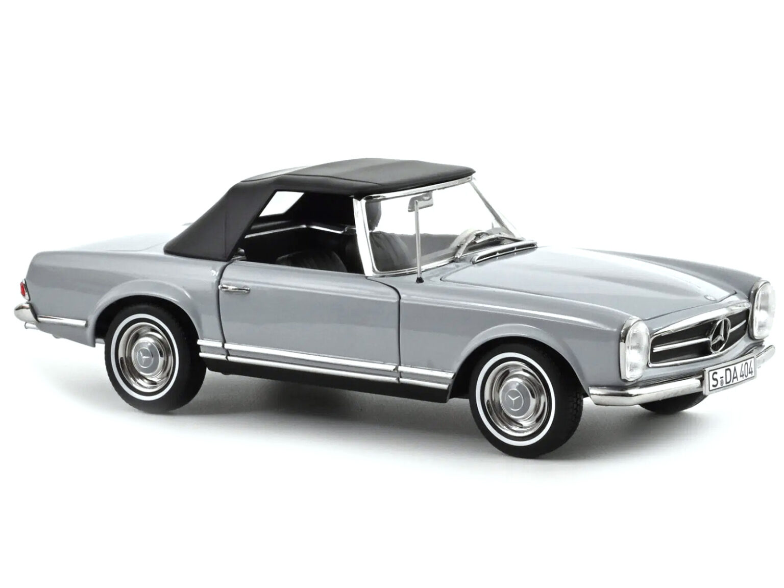 1963 Mercedes-Benz 230 SL Cabriolet Arabian Gray 1/18 Diecast Model Car by Norev