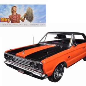 1967 Plymouth Belvedere GTX Convertible Orange "Joe Dirt" Movie (2001) 1/18 Diecast Car Model by Greenlight