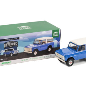 1966 Ford Bronco Blue with Cream Top "26th Annual Woodward Dream Cruise Featured Heritage Vehicle" "Artisan Collection" 1/18 Diecast Model Car by Greenlight
