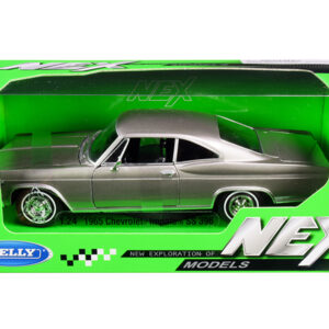 1965 Chevrolet Impala SS 396 Gray Metallic "NEX Models" 1/24 Diecast Model Car by Welly
