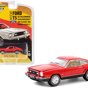 1976 Ford T5 Vermilion Red with Black Bottom "Hobby Exclusive" 1/64 Diecast Model Car by Greenlight