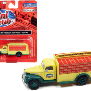 1941-1946 Chevrolet Delivery Bottle Truck Yellow and Green "Kool-Aid" 1/87 (HO) Scale Model by Classic Metal Works