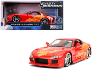 Orange Julius' Mazda RX-7 Fast & Furious Movie 1/24 Diecast Model Car by Jada
