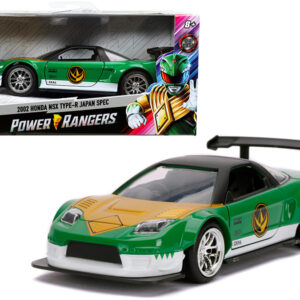 2002 Honda NSX Type-R Japan Spec Green Ranger "Power Rangers" 1/32 Diecast Model Car by Jada