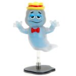 Boo Berry 3.5" Moveable Glow-in-the-Dark Figure with Stand and Cereal Box "Monster Cereals" 1/12 Scale Model by Jada