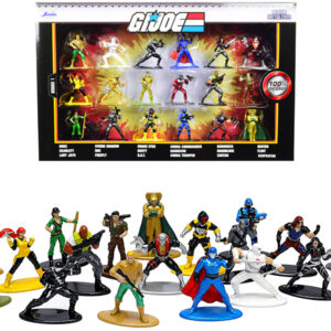 "G.I. Joe" Set of 18 Diecast Figurines "Nano Metalfigs" Series by Jada