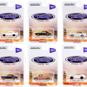 "Detroit Speed Inc." Set of 6 pieces Series 2 1/64 Diecast Model Cars by Greenlight
