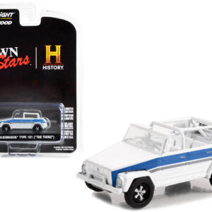 1974 Volkswagen Thing (Type 181) White with Blue Stripes "Pawn Stars" (2009-Current) TV Series "Hollywood Series" Release 37 1/64 Diecast Model Car by Greenlight