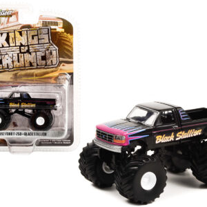 1992 Ford F-250 Monster Truck Black "Black Stallion" "Kings of Crunch" Series 11 1/64 Diecast Model Car by Greenlight