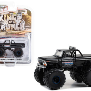 1979 Ford F-250 Ranger Monster Truck Black "The Boss" "Kings of Crunch" Series 13 1/64 Diecast Model Car by Greenlight