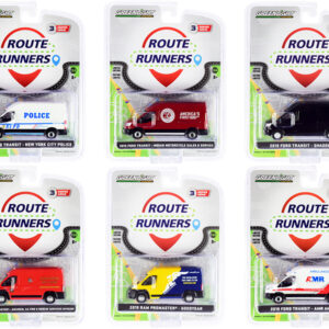 "Route Runners" Set of 6 Vans Series 3 1/64 Diecast Models by Greenlight