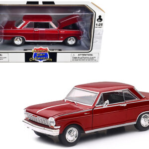 1964 Chevrolet Nova SS Burgundy "Muscle Car Collection" 1/25 Diecast Model Car by New Ray