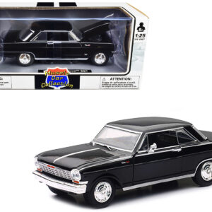 1964 Chevrolet Nova SS Black "Muscle Car Collection" 1/25 Diecast Model Car by New Ray