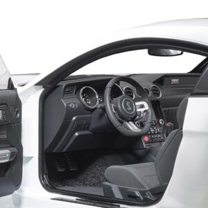 Ford Mustang Shelby GT-350R Oxford White with Lightning Blue Stripes 1/18 Model Car by Autoart