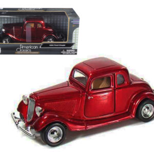 1934 Ford Coupe Red 1/24 Diecast Model Car by Motormax