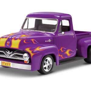 Level 4 Model Kit 1955 Ford F-100 Street Rod Pickup Truck "Classic Cruiser" 1/24 Scale Model by Revell