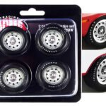Mopar Rally Wheel and Tire Set of 4 pieces 1/18 by ACME