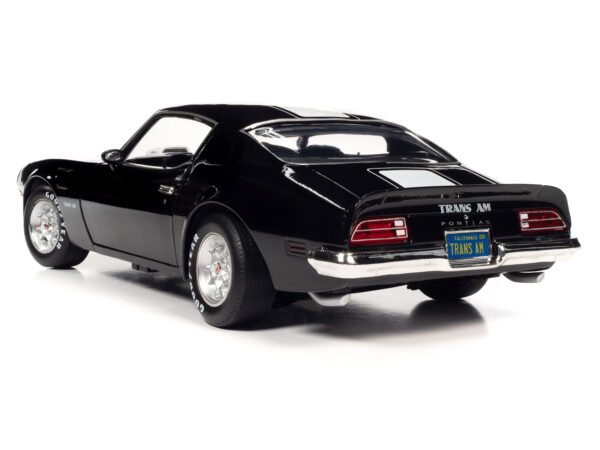 1972 Pontiac Firebird T/A Trans Am Starlight Black with White Stripes "Class of 1972" "American Muscle" Series 1/18 Diecast Model Car by Auto World