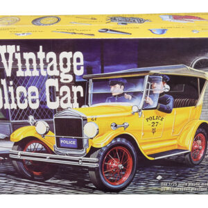 Skill 2 Model Kit 1927 Ford T Vintage Police Car 1/25 Scale Model by AMT