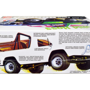 Skill 2 Model Kit Ford Bronco 4X4 "Wild Hoss" 1/25 Scale Model by AMT