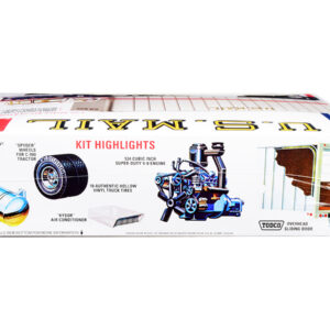 Skill 3 Model Kit Ford C900 Truck Tractor with Trailer "U.S. Mail" 1/25 Scale Model by AMT