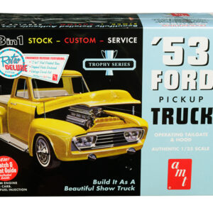 Skill 2 Model Kit 1953 Ford Pickup Truck "Trophy Series" 3 in 1 Kit 1/25 Scale Model by AMT