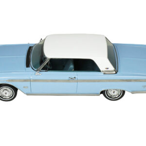 1962 Ford Galaxie Skymist Blue with White Top and Blue Interior Limited Edition to 210 pieces Worldwide 1/43 Model Car by Goldvarg Collection