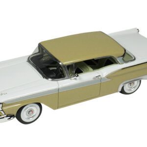 1959 Ford Fairlane 500 Inca Gold and White with Light Green Interior Limited Edition to 240 pieces Worldwide 1/43 Model Car by Goldvarg Collection