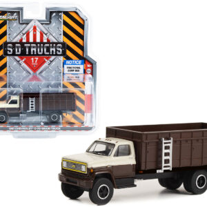 1981 Chevrolet C-70 Grain Truck Brown and Tan with Brown Bed "S.D. Trucks" Series 17 1/64 Diecast Model Car by Greenlight