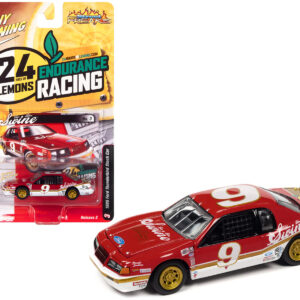 1986 Ford Thunderbird Stock Car #9 Primary Red "Thin Blue Swine" 24 Hours of Lemons "Street Freaks" Series Limited Edition to 8058 pieces Worldwide 1/64 Diecast Model Car by Johnny Lightning