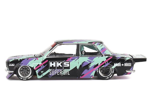 Datsun 510 Pro Street "HKS V1" HKS Livery (Designed by Jun Imai) "Kaido House" Special 1/64 Diecast Model Car by True Scale Miniatures