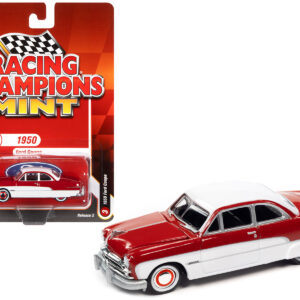 1950 Ford Coupe Red and White "Racing Champions Mint 2022" Release 2 Limited Edition to 8548 pieces Worldwide 1/64 Diecast Model Car by Racing Champions