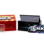 "HKS" Shipping Container Display Cases Set of 2 pieces "Collab64" Series for 1/64 Model Cars by Tarmac Works