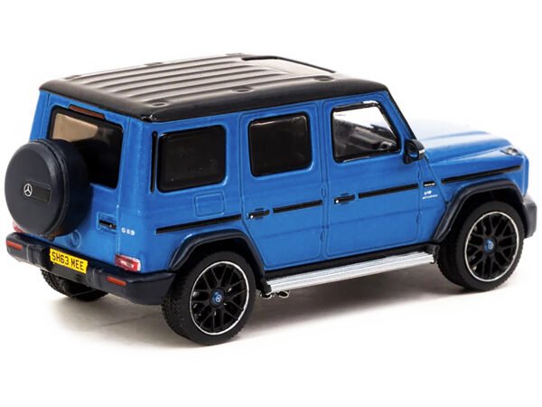 Mercedes-AMG G 63 Blue Metallic with Black Top "Shmee150" "Collab64" Series 1/64 Diecast Model Car by Tarmac Works