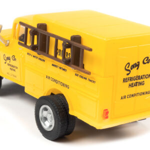 1955 Chevrolet Utility Truck Yellow "Song Co. Refrigeration and Heating" 1/87 (HO) Scale Model by Classic Metal Works