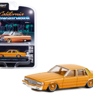 1990 Chevrolet Caprice Classic Custom Kandy Orange Metallic with Orange Interior "California Lowriders" Series 2 1/64 Diecast Model Car by Greenlight