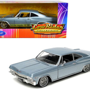 1965 Chevrolet Impala SS 396 Lowrider Light Blue Metallic "Low Rider Collection" 1/24 Diecast Model Car by Welly