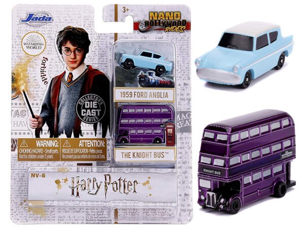 Harry Potter 2 piece Set Nano Hollywood Rides Diecast Models by Jada