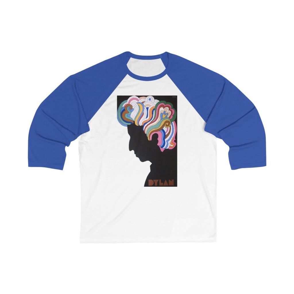 Bob Dylan Unisex 3/4 Sleeve Baseball Tee - Image 6