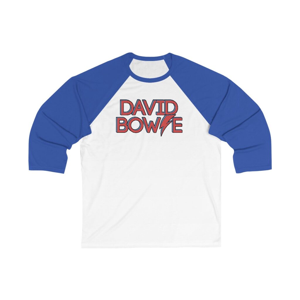 David Bowie Unisex 3/4 Sleeve Baseball Tee - Image 5
