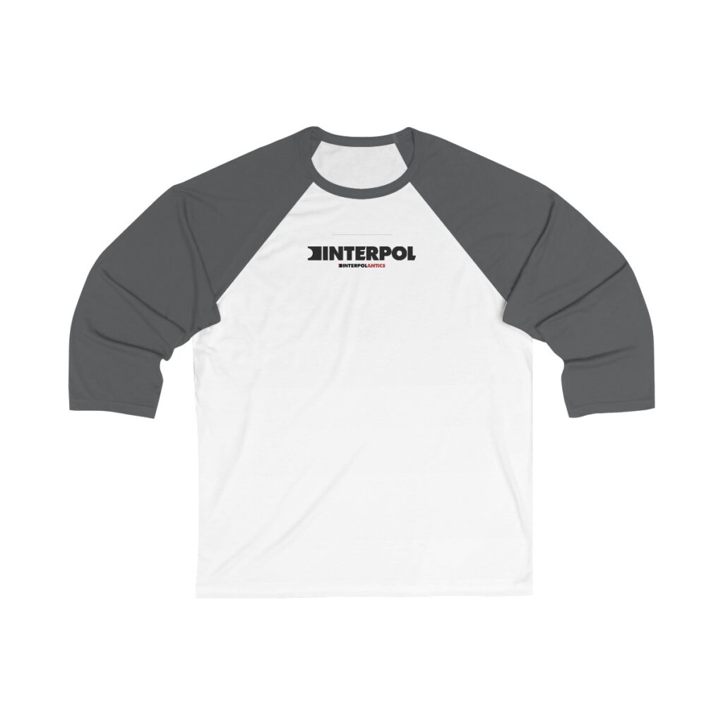 Interpol Unisex 3/4 Sleeve Baseball Tee - Image 4