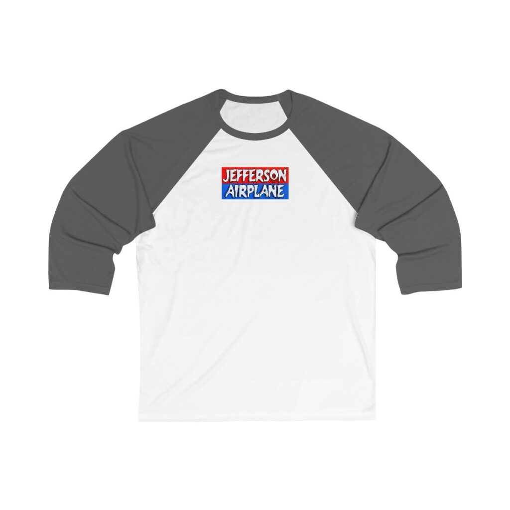 Jefferson Airplane Unisex 3/4 Sleeve Baseball Tee - Image 4