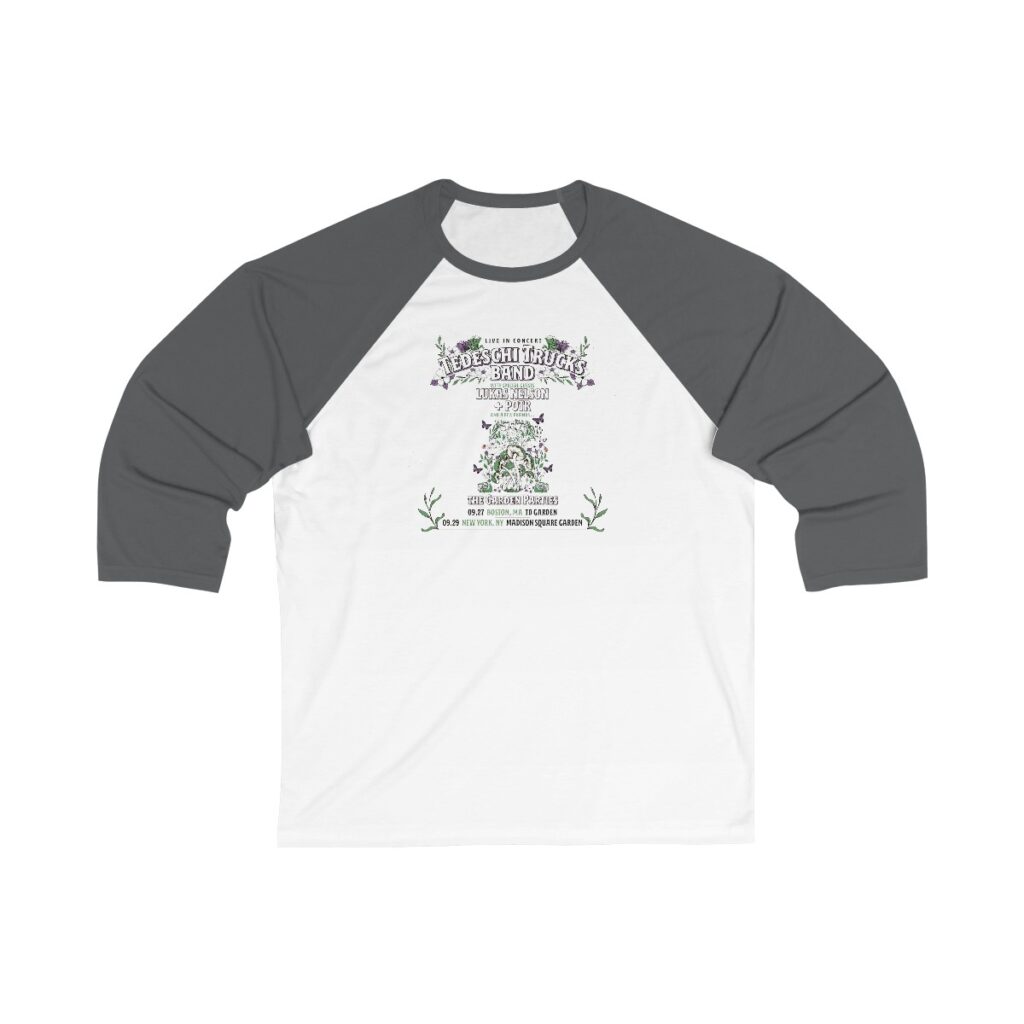 Tedeschi Trucks Band, Lukas Nelson Unisex 3/4 Sleeve Baseball Tee - Image 2
