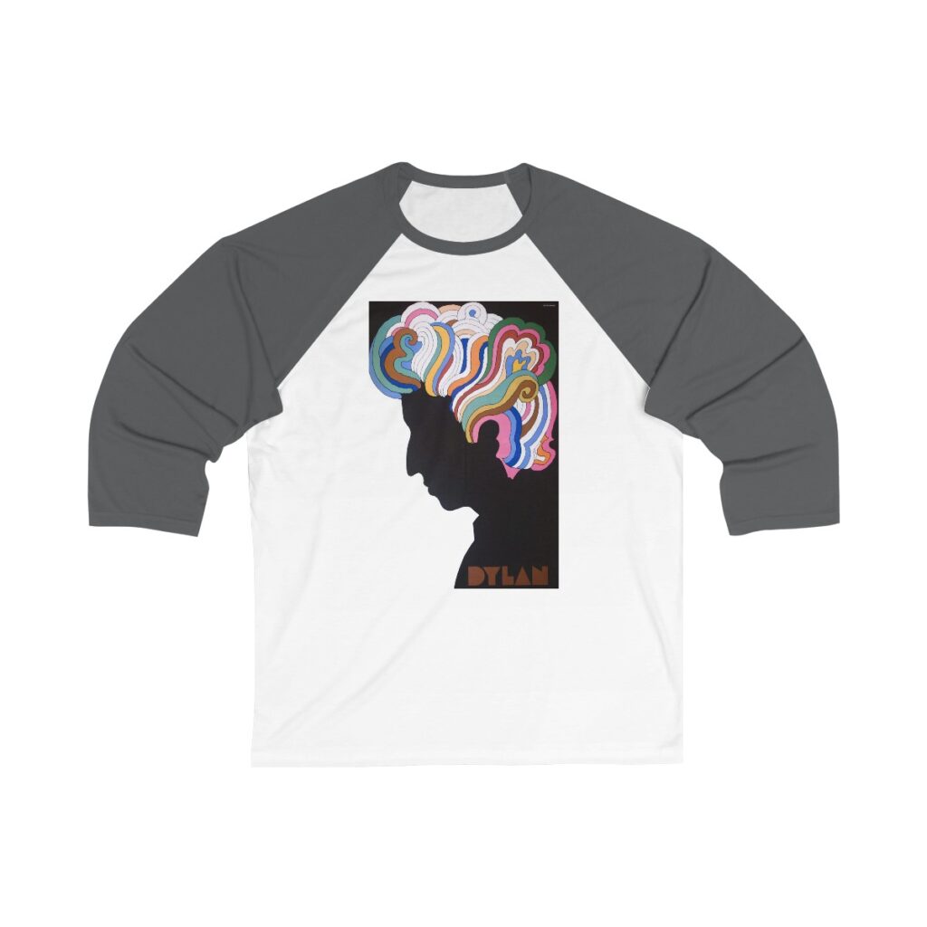 Bob Dylan Unisex 3/4 Sleeve Baseball Tee - Image 4