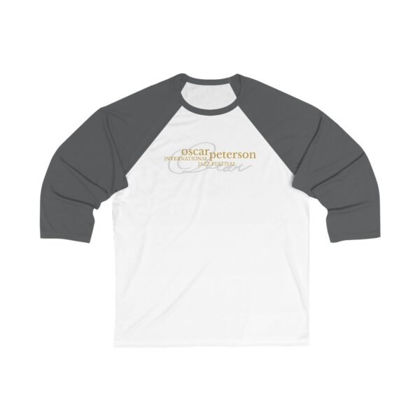 Oscar Peterson Unisex 3/4 Sleeve Baseball Tee - Image 2