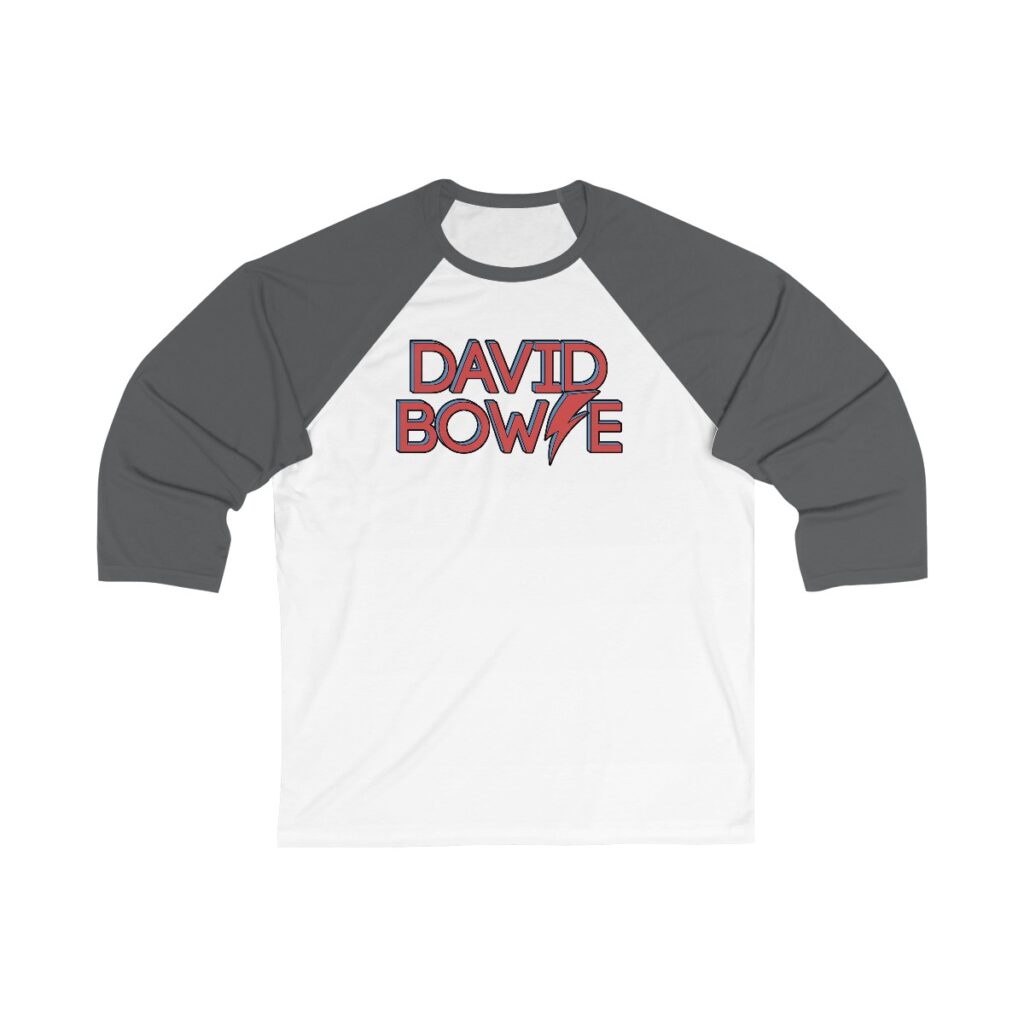 David Bowie Unisex 3/4 Sleeve Baseball Tee - Image 4