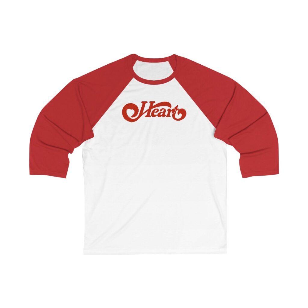 Heart Unisex 3/4 Sleeve Baseball Tee